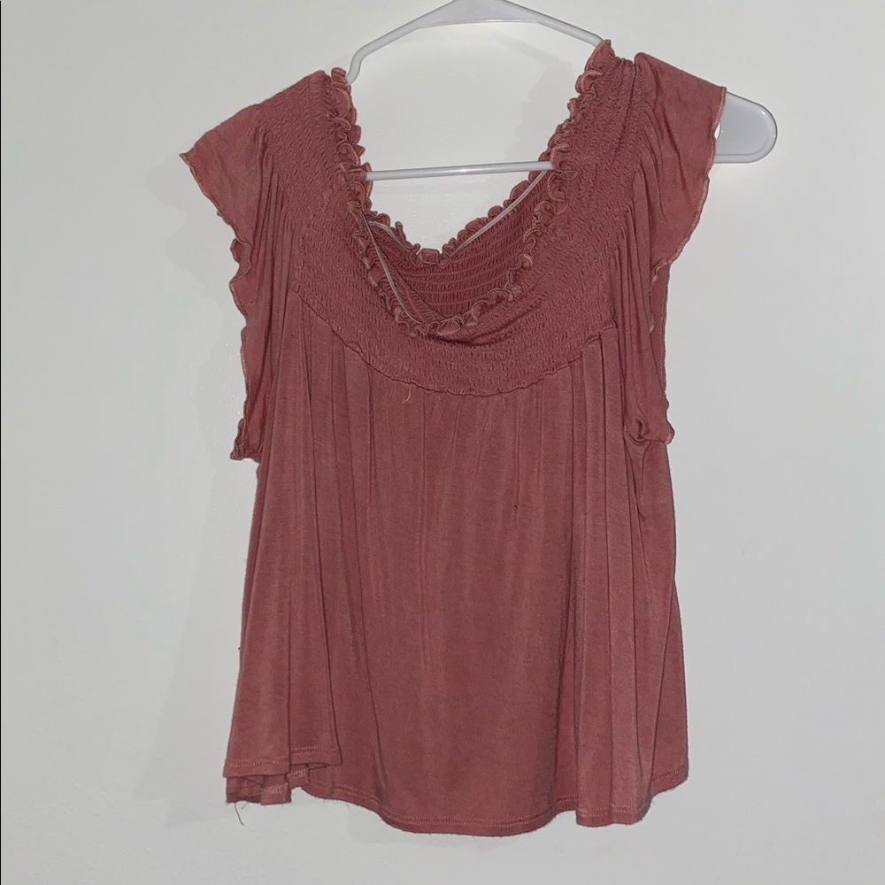 Pink Off the Shoulder top